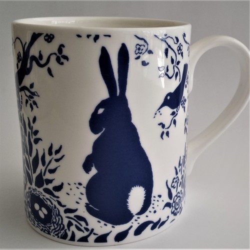 Rabbit mugs playful bunnys - playful,