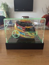 Signed Lewis Hamilton Helmet with Display Case 2017 F1 World Champion 1:2