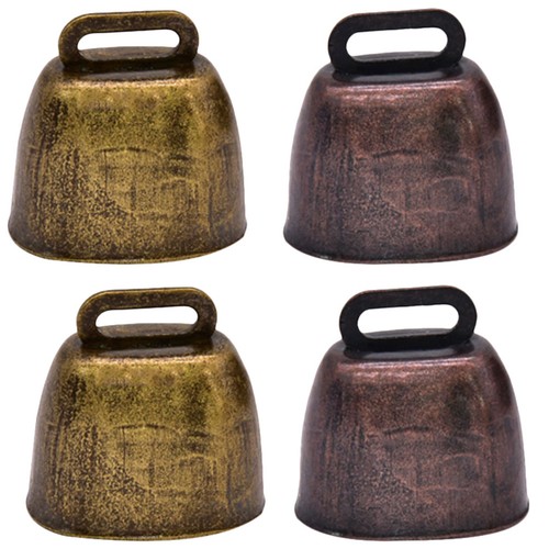 Pcs vintage cow bells metal - 4,