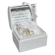 New Baby Glass Pram Ornament