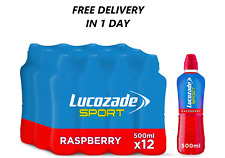 Lucozade Sport Raspberry Isotonic Sport  Energy Drink, 12x500ml