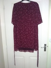 Burgundy Maternity Dress size16, Red herring, Debenhams, Flowers,size 16