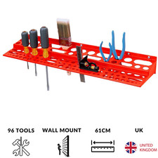 Tool HOLDER Wall Rack HOLDS 96 Tools GARAGE TIDY DIY STORAGE