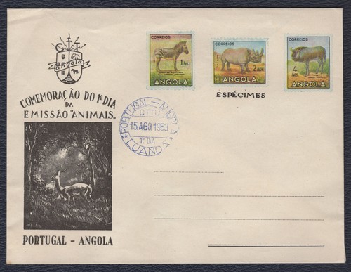 Angola 1953 animals postal - ,