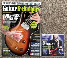 GUITAR TECHNIQUES MAGAZINE December 2015 + CD (#250) Joe Satriani, Blues Rock