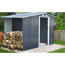 8x4ft Metal Garden Shed with