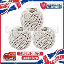 BALLS OF STRING 180M WHITE COTTON CRAFT TWINE CORD ROPE PARCEL GIFT HOUSEHOLD