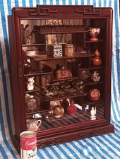 ANTIQUE ROSEWOOD wall display