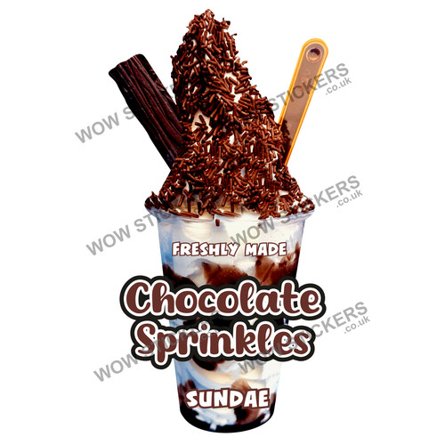 Chocolate sprinkles ice cream - sprinkles,