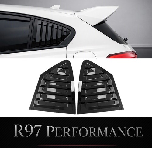 Gloss black rear window - rear, louver