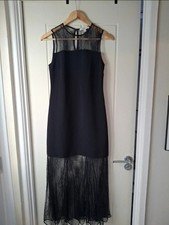 M&S Black Lace Detail Maxi