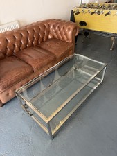 Vintage Chrome Glass Coffee