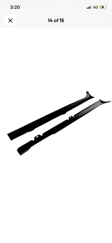 Abs side skirt extension lip - side,