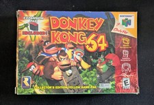 Nintendo 64 N64 Donkey Kong 64, Yellow,  NTSC Boxed, No Instr or Expansion Pak