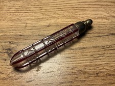 ANTIQUE Victorian 19TH Century  RED OVERLAY CASED GLASS SCENT BOTTLE  / flacon 