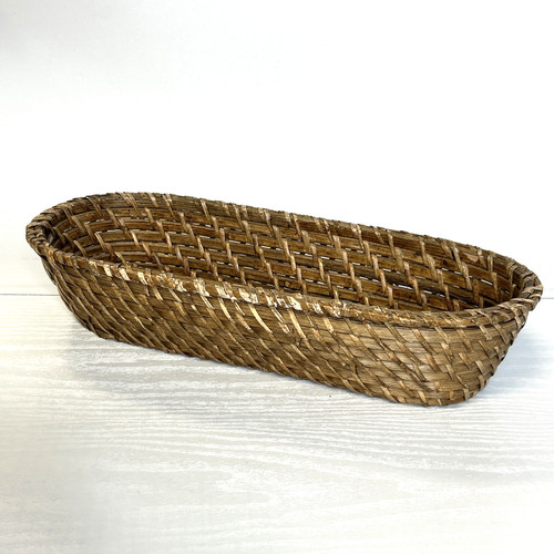 Wicker basket small - basket, oval