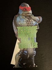 Vintage Teenage Mutant Ninja Turtles 1990 Movie Soundtrack Countertop Standee
