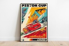 Piston cup retro movie poster - retro,