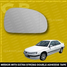For Peugeot 406 wing mirror glass 95-03 Right Driver side Aspherical Wide Angle