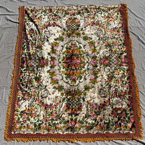 Vibrant velvet floral cherub - vibrant,