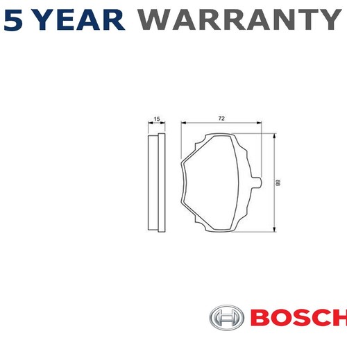Bosch rear brake - rear, set