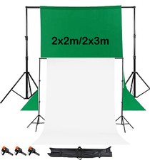 Photography Studio Heavy Duty Backdrop Stand Green Screen Background Support Kit