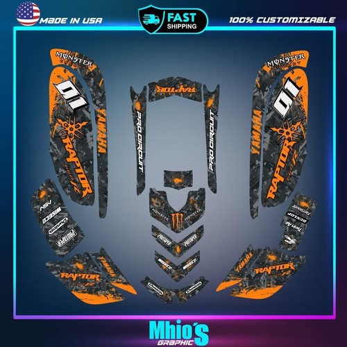 Yamaha raptor 660 kit graphics - raptor,