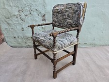 Quirky Antique Armchair Solid Frame (For Re-upholstery) Great Shape & Style 
