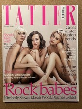 TATLER UK Magazine Kimberly Stewart Leah Wood Peaches Geldof January 2009