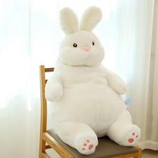 Giant Lazy Bunny Plush Toy – Soft White Rabbit Stuffed Animal in 35–80 cm Sizes