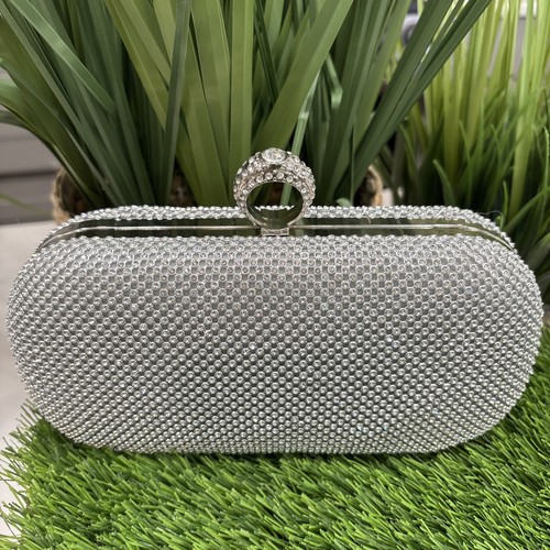 Rhinestones clutch bag - bag, with