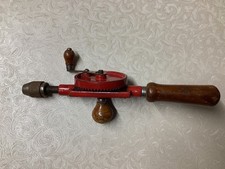 Vintage Manual Hand Drill | Wood Metal | Retro Vintage Collectable Tool