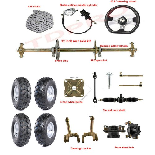 Kart quad rear axle kit - kart,