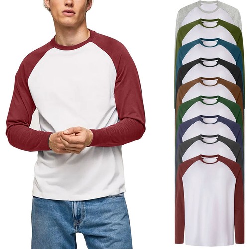 Mens long sleeve raglan - long,
