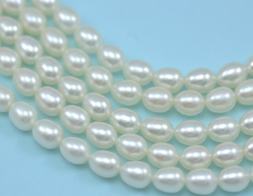 Ivory white rice - white, teardrop