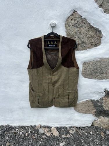 Barbour tweed shooting vest - tweed,