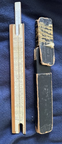 Vintage boxed slide rule - slide,
