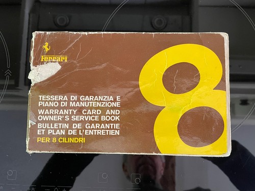 Ferrari 308 service book - service,