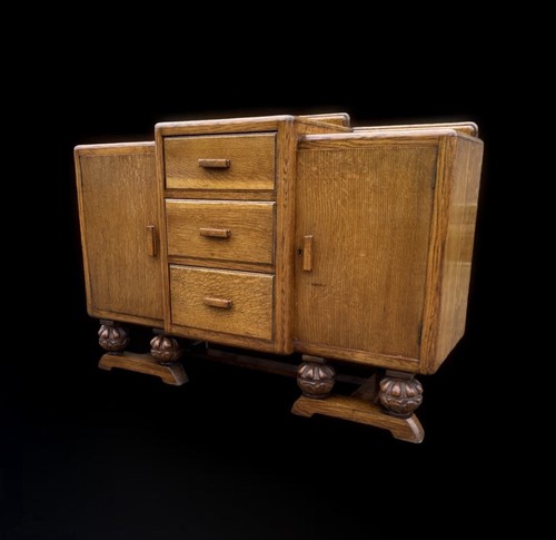 Antique art deco oak - 2, door