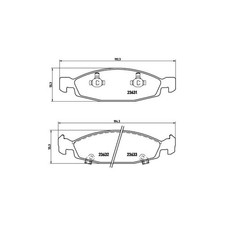 BREMBO P 37 005 Brake Pads Set
