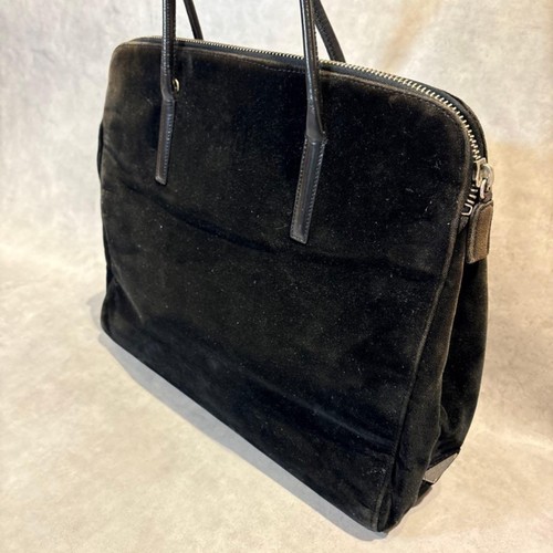 Prada black velour velvet - prada,