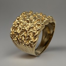 9ct Yellow Gold on Silver Mens