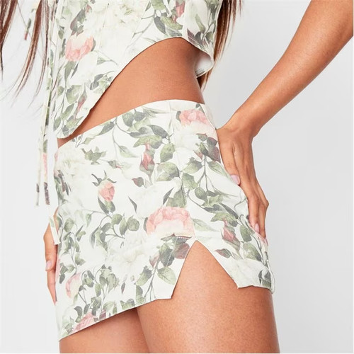 Missguided floral print split - missguided,