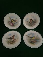FULL SET OF 4 PLATES 1982 ROYAL ALBERT WOODLAND BIRD COLLECTION