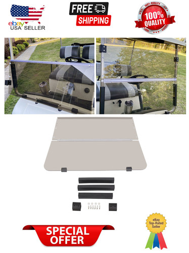 Smoke folding windshield - smoke,