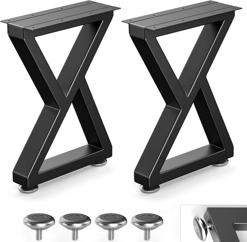 Metal table legs black - 36",