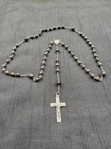 Vintage wooden beaded catholic - vintage,