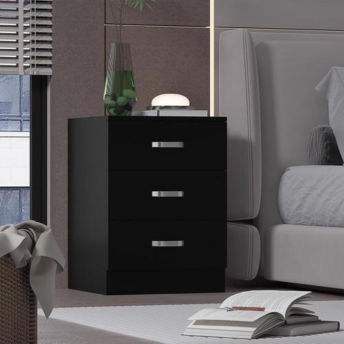 Matt black drawer chest of - 3,
