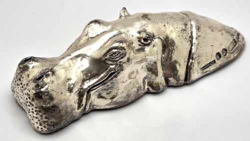 Vintage sterling silver hippo - vintage,