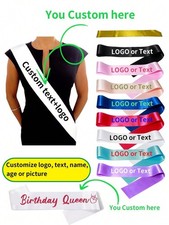 Personalised Birthday Sash